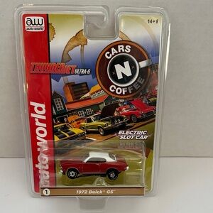 Red and White 1972 Buick GS Slot Car